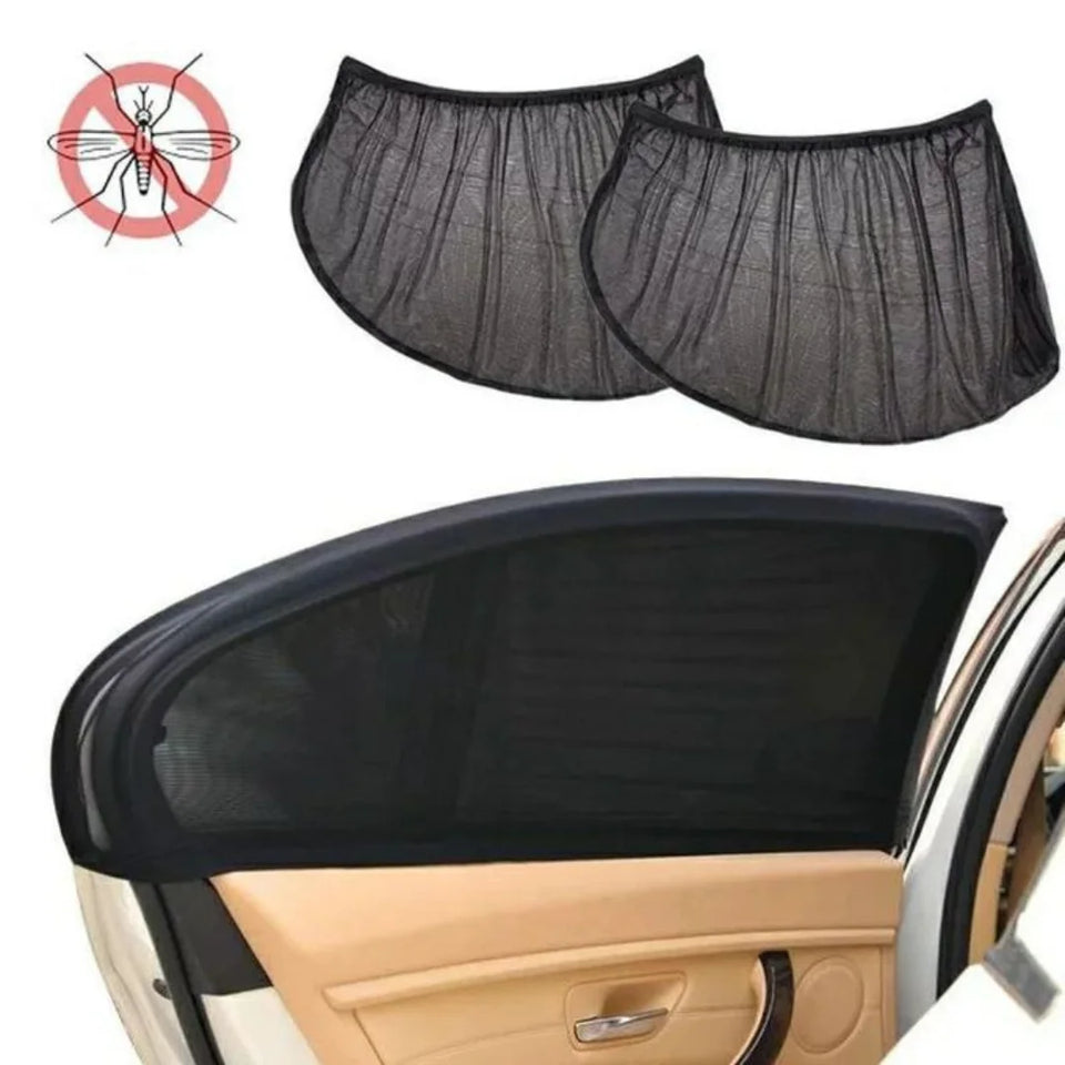 AKUNADO COOLRIDE Pare-Soleil Latéral Mesh Anti-Moustique &amp; UV – Pack 4 Vitres