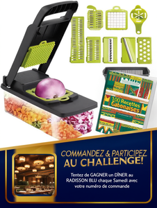 1 ACHETE = 1 GUIDE 100 RECETTES GABONAISES🥗 COUPE-LÉGUMES MULTIFONCTION 16 EN 1
