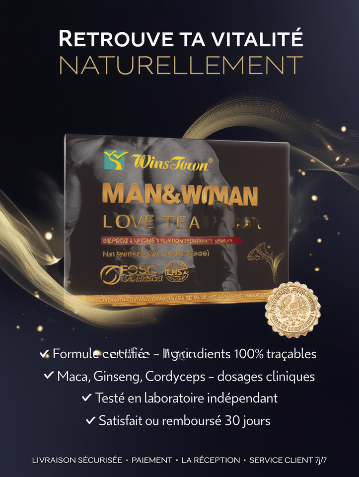 WinsTown® Man &amp; Woman Love Tea