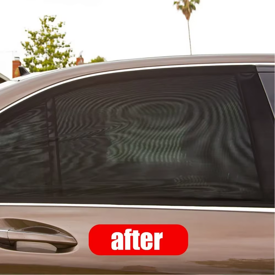AKUNADO COOLRIDE Pare-Soleil Latéral Mesh Anti-Moustique &amp; UV – Pack 4 Vitres