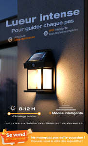 🔥 Applique Murale Solaire à Détecteur de Mouvement 1 ACHETE=1 OFFERT AUJOURD'HUI