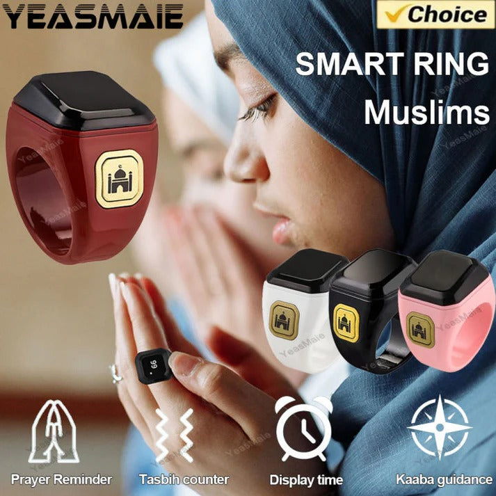 🌙 Bague Tasbih Électronique Intelligente – Akunado