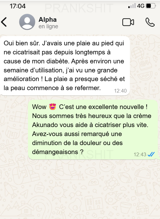 🩹 Akunado – Crème de Cicatrisation Spéciale Diabétiques